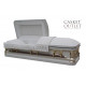 White Throne Métal Cercueil (M-012)