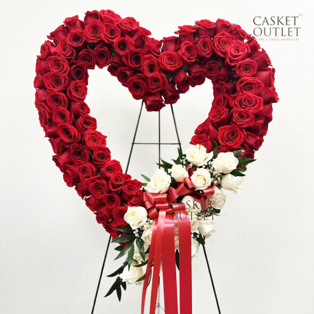 Funeral Flowers | Heart Flowers