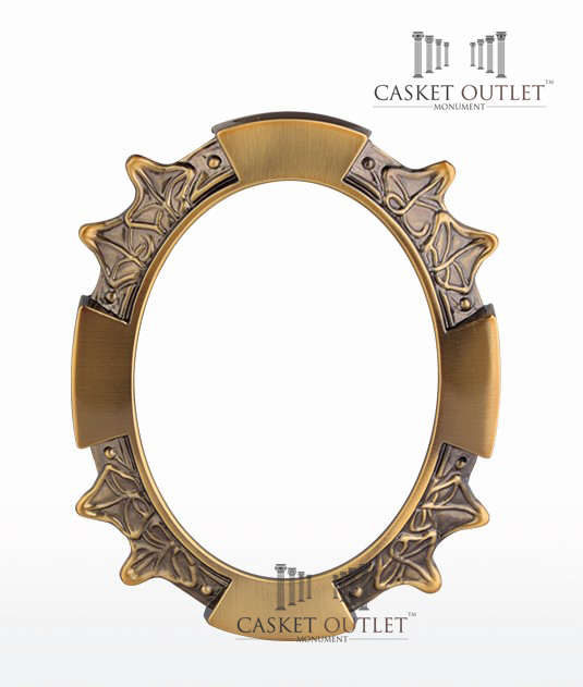 Copper Frame Oval | Ceramic Photo Frame | Porcelain Photo Frame
