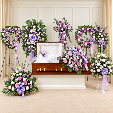 Funeral flowers | Lavender color