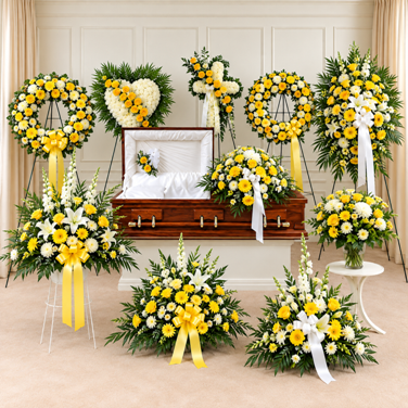 Funeral flowers | Yellow color