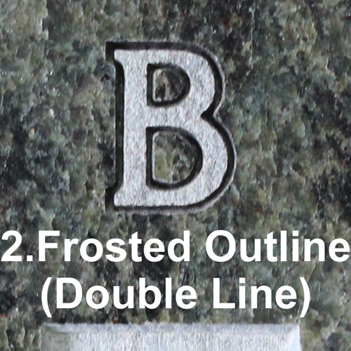 Headstone lettering