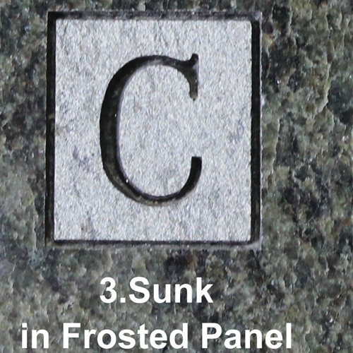 Headstone lettering