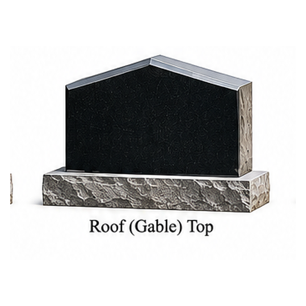 Roof gable top headstone | monument